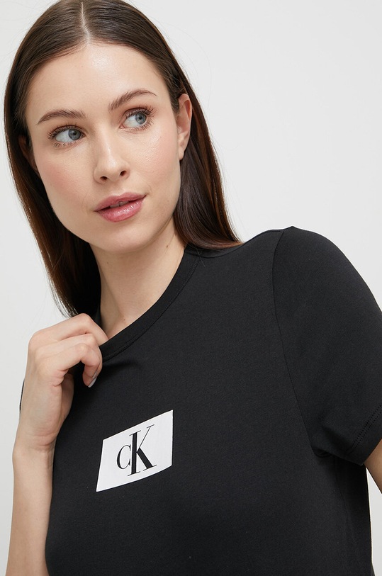 Пижамная футболка Calvin Klein Underwear чёрный 000QS6945E.PPYX