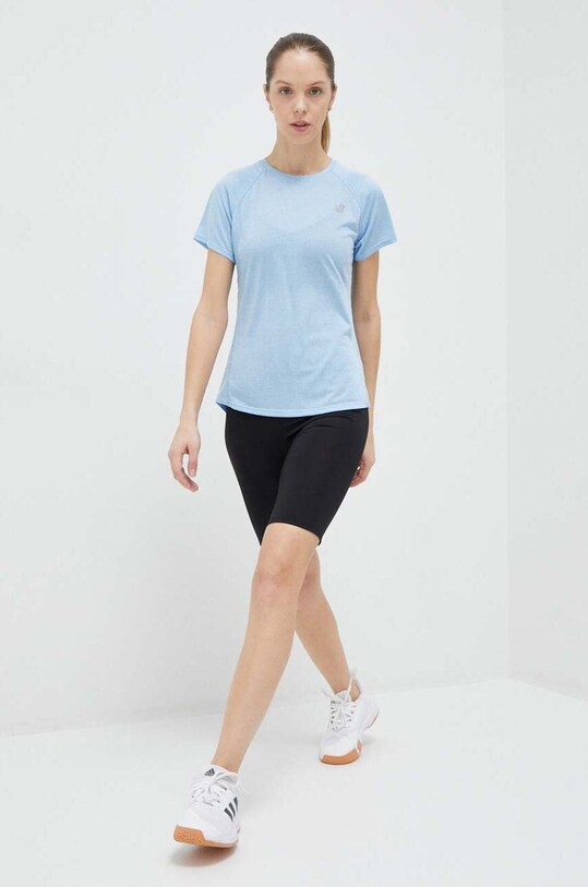 Běžecké tričko New Balance Impact Run WT21262BZH modrá SS23