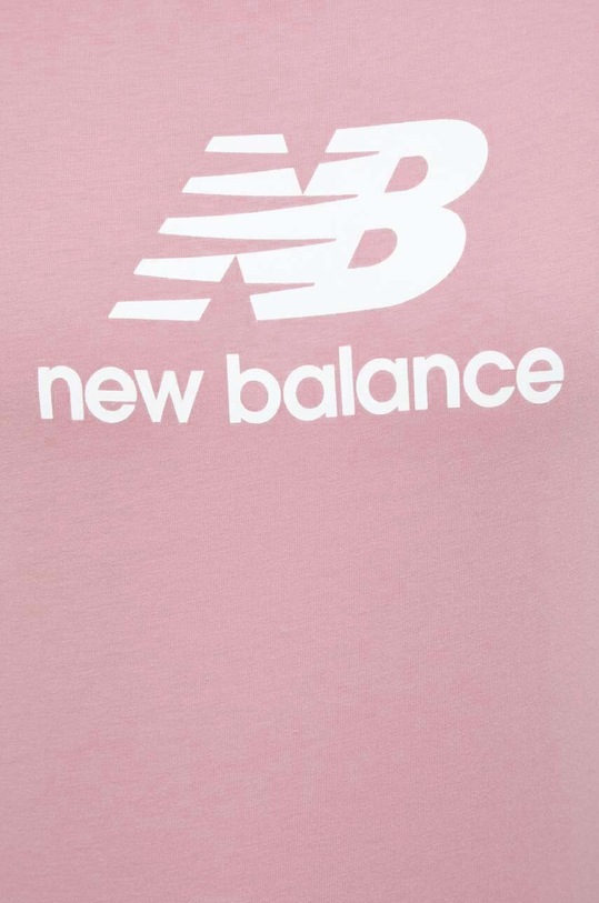 New Balance tricou din bumbac WT31546HAO roz
