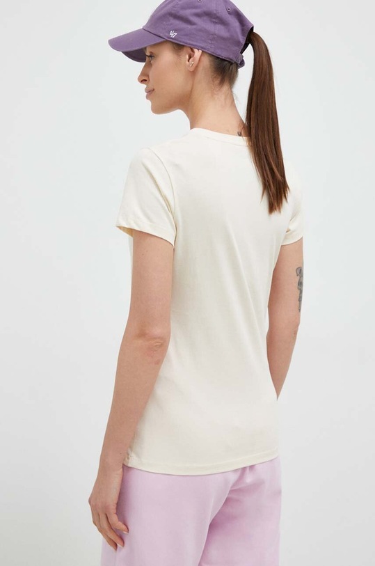 Odzież New Balance t-shirt bawełniany WT31546TCM beżowy