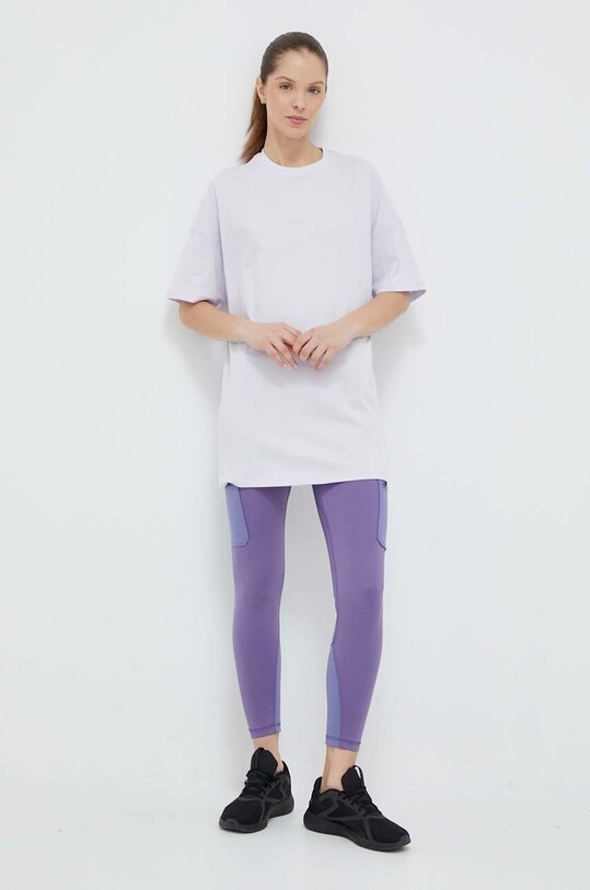 New Balance tricou din bumbac WT23556LIA albastru SS23