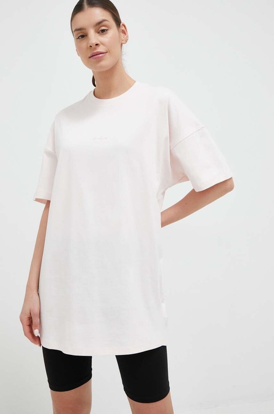New Balance tricou din bumbac uni roz WT23556WAN