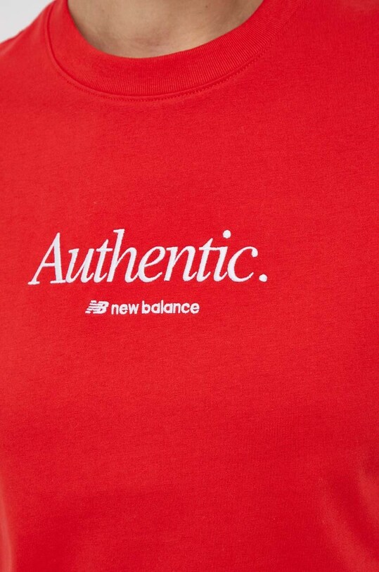 New Balance tricou din bumbac WT31551TRD rosu