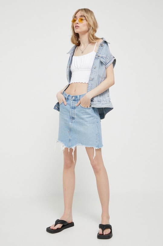 Hollister Co. top KI339.3181.100 alb SS23