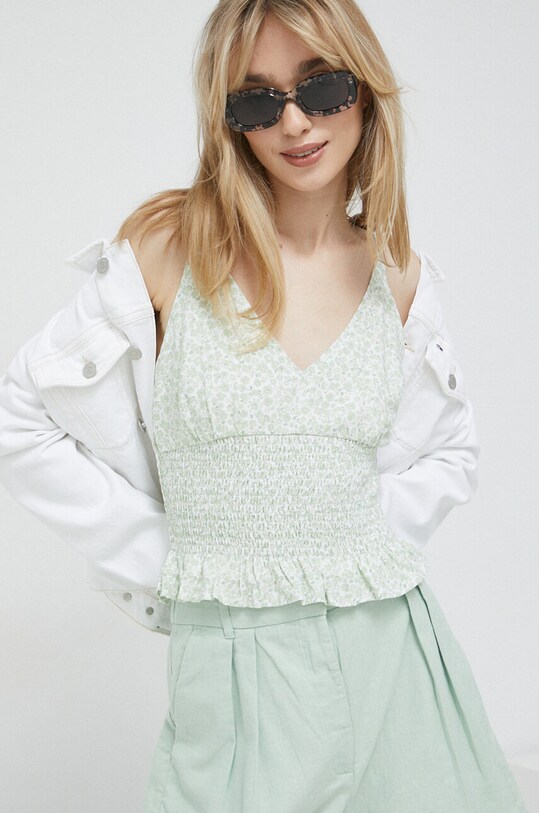 Hollister Co. top turkusowy KI340.3047.328