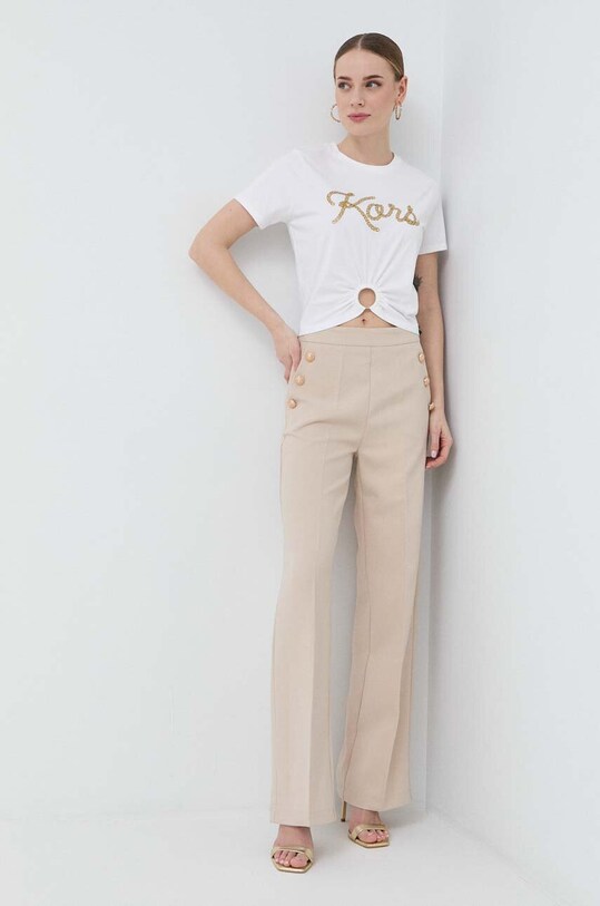 MICHAEL Michael Kors tricou din bumbac MS3510B97J alb SS23