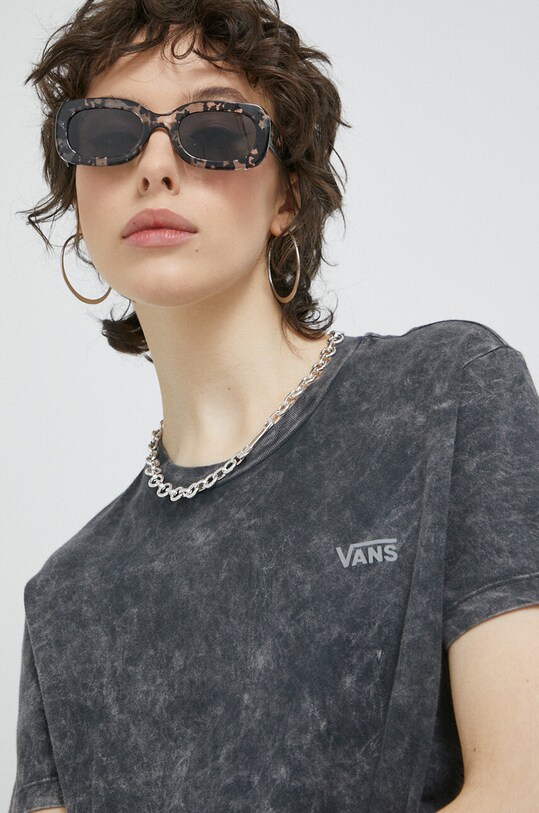 Vans t-shirt bawełniany szary VN0A5DUMBLK1