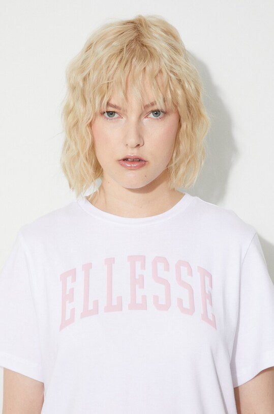 Bavlnené tričko Ellesse SGR17859 biela