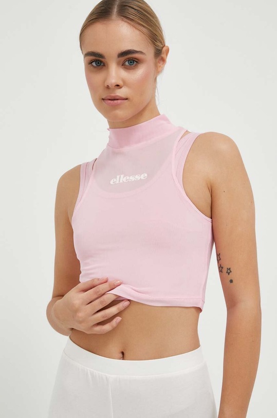 Ellesse top z elastanem różowy SGR17962