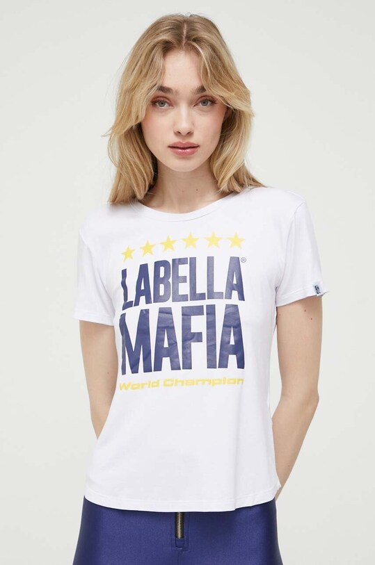LaBellaMafia tricou alb LB.27090