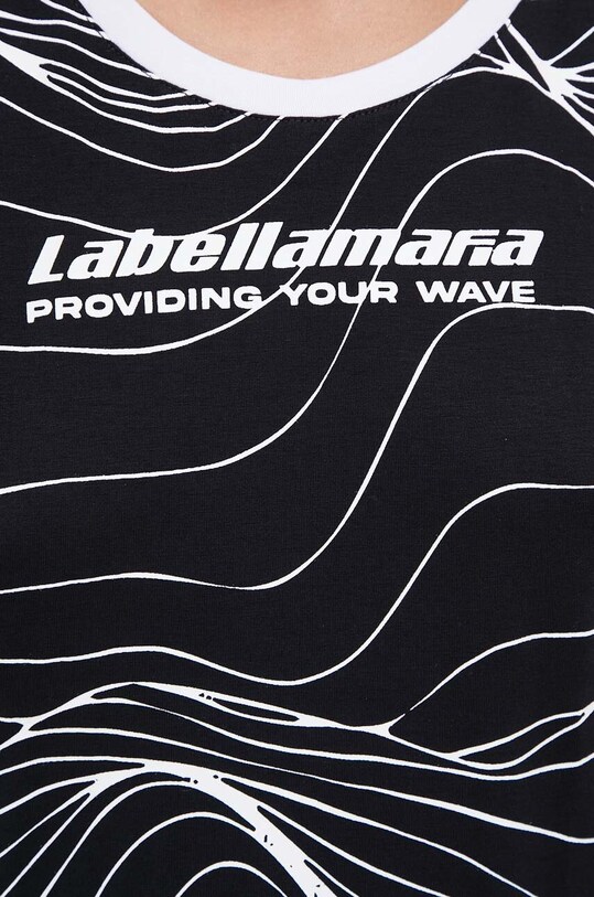LaBellaMafia t-shirt Waves LB.27148 czarny