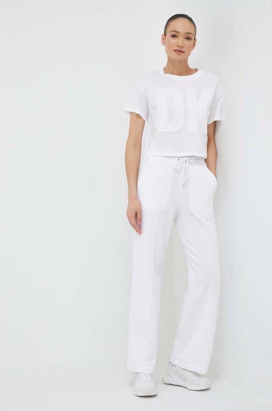 Dkny t-shirt bawełniany DP3T9218 biały AW24