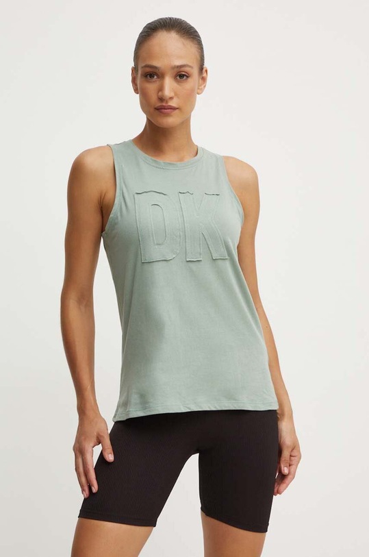 Bavlněný top Dkny zelená DP3T9217