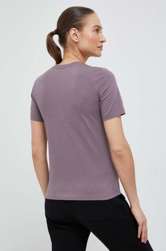 Odzież Peak Performance t-shirt bawełniany G78903 fioletowy
