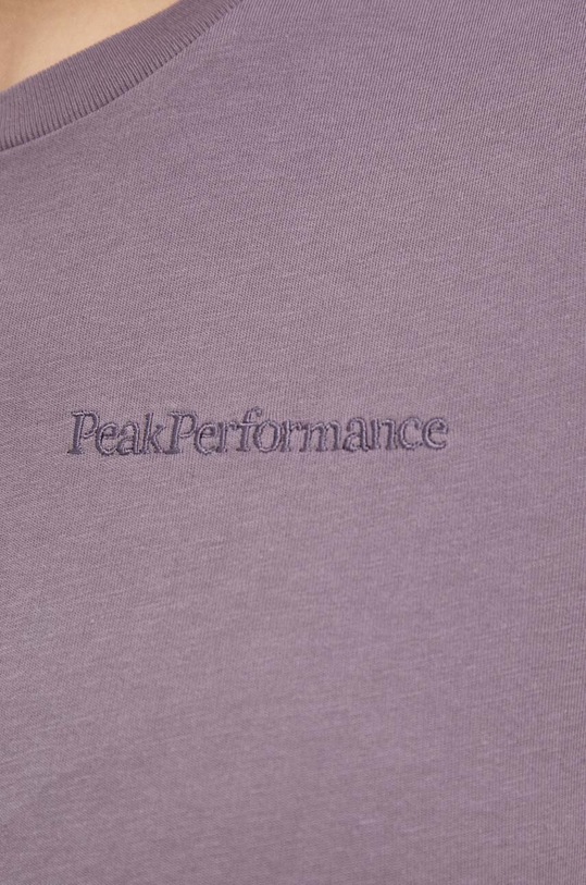 Peak Performance t-shirt bawełniany G78903 fioletowy
