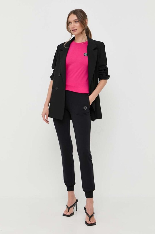 Бавовняна футболка PLEIN SPORT PACC.WTK2829.SJY001N рожевий SS23