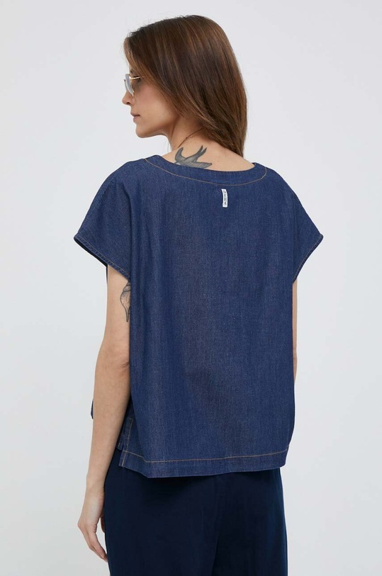 Odzież Deha bluzka jeansowa D83131.60170 niebieski