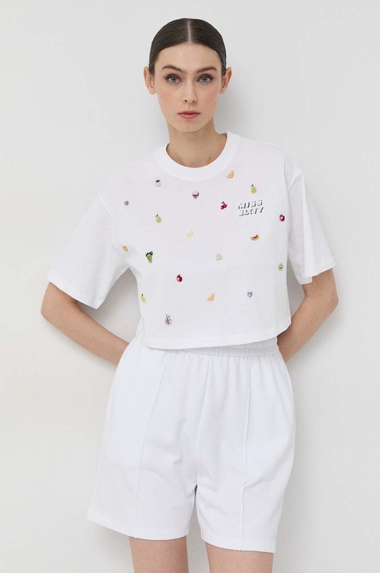 Miss Sixty t-shirt bawełniany biały 6T1SJ0460000