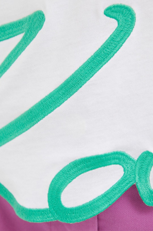 Bavlněné tričko Karl Lagerfeld 231W1717 bílá