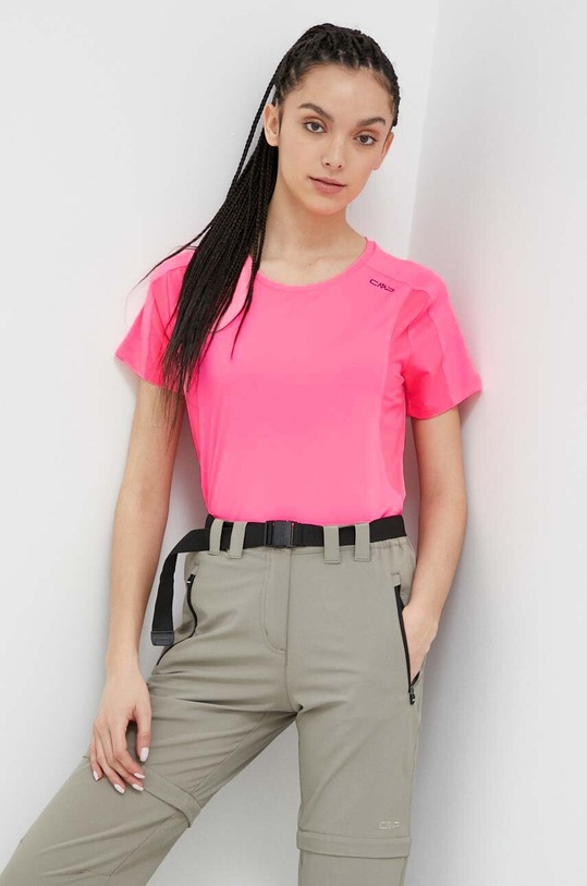 CMP t-shirt sportowy z elastanem fioletowy 33N5576