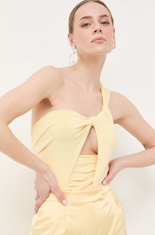 Body Patrizia Pepe slim žlutá 2M4307.J113