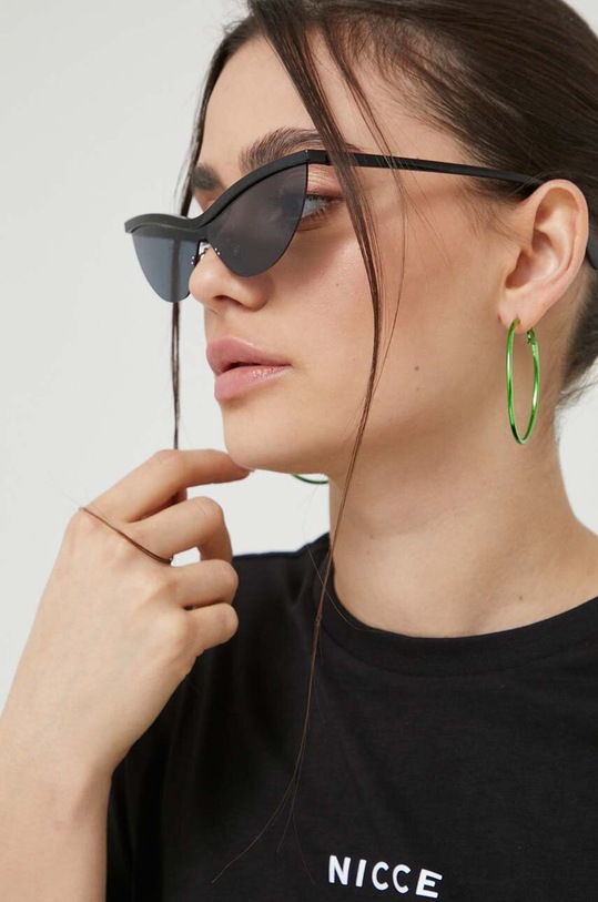 Nicce tricou din bumbac negru 0427.K002