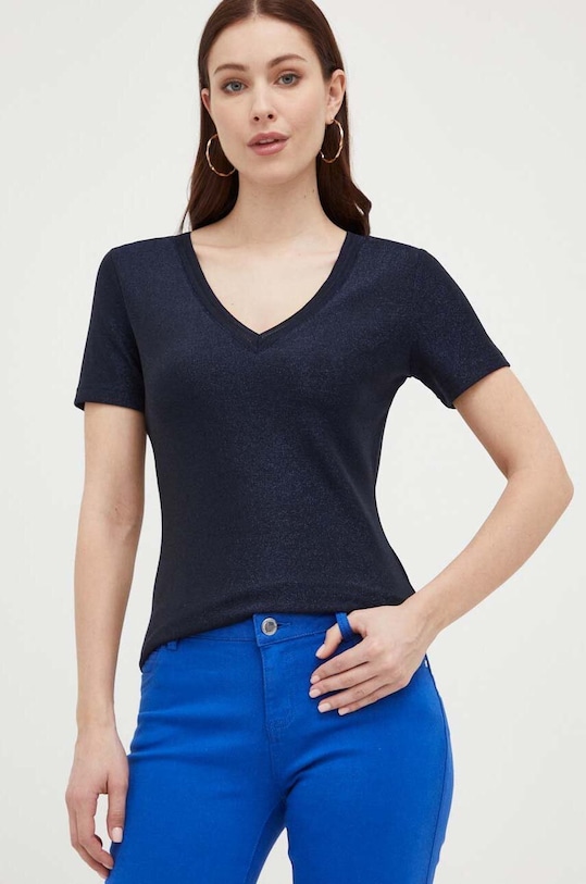 Μπλουζάκι Morgan DIWI κανονικό σκούρο μπλε DIWI.MARINE