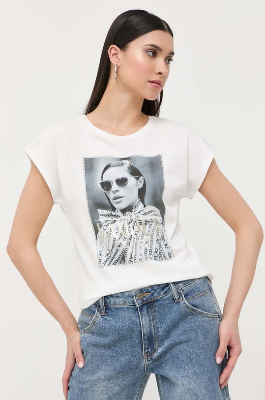 Μπλουζάκι Morgan λευκό DGLASS.OFF.WHITE