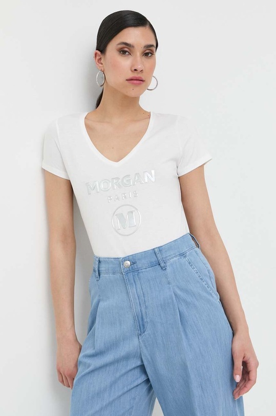 Morgan t-shirt pozostałe biały DWONDER.OFF.WHITE