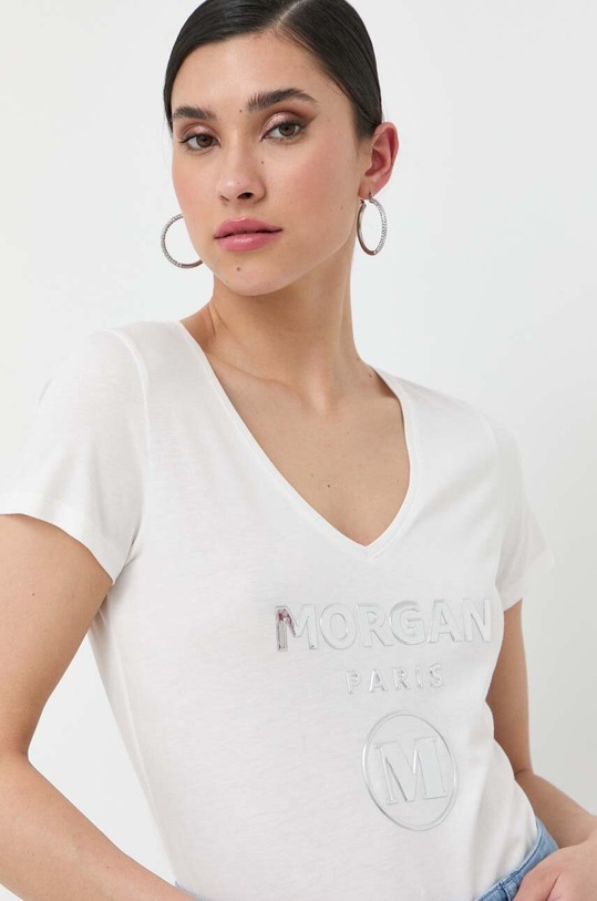 Morgan t-shirt biały DWONDER.OFF.WHITE