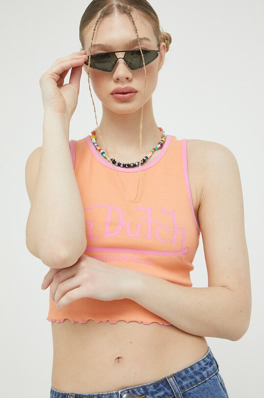 Топ Von Dutch slim помаранчевий 6231061