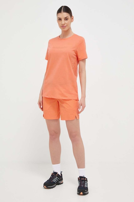Mammut t-shirt sportowy Core Logo 1017.04070 pomarańczowy SS23