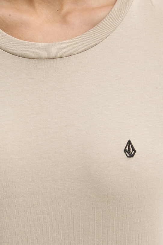 Volcom t-shirt bawełniany B3532210.BLK beżowy
