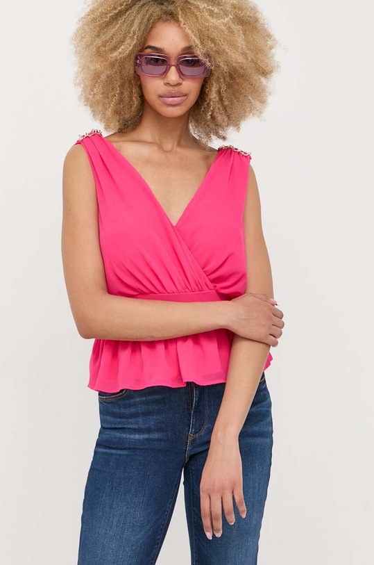 Morgan bluzka regular różowy OPONS.ROSE.FLUO