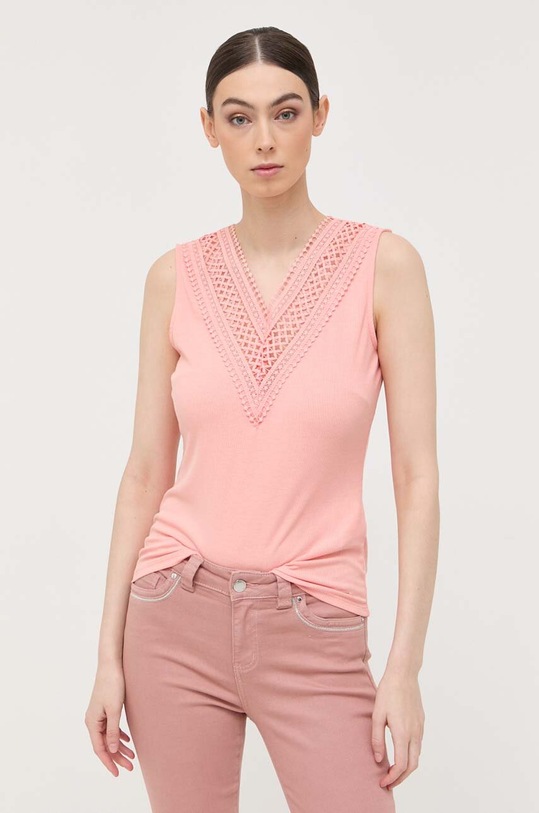 Top Morgan με ελαστάν πορτοκαλί DSUZY.PECHE