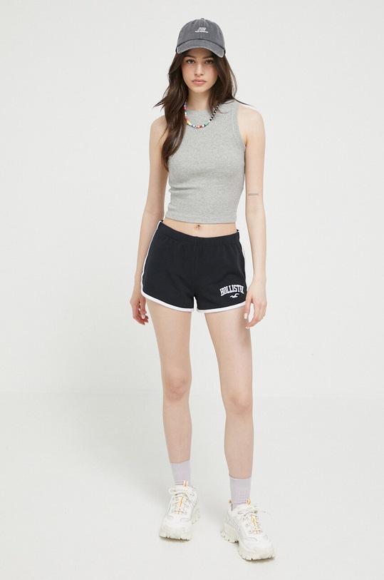 Hollister Co. top KI339.3229.112 szary SS23