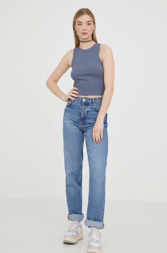 Hollister Co. top KI339.3301.201 szary SS23