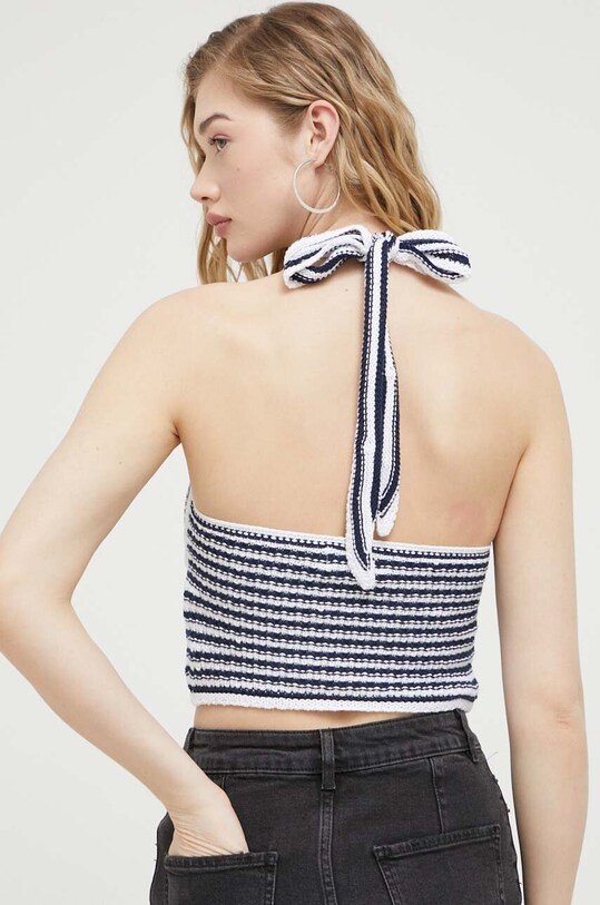 Îmbrăcăminte Hollister Co. top din bumbac KI350.3095.204 bleumarin