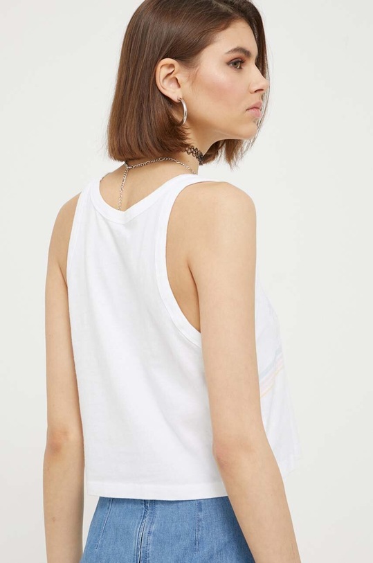 Odzież Hollister Co. top bawełniany KI357.3109.100 biały