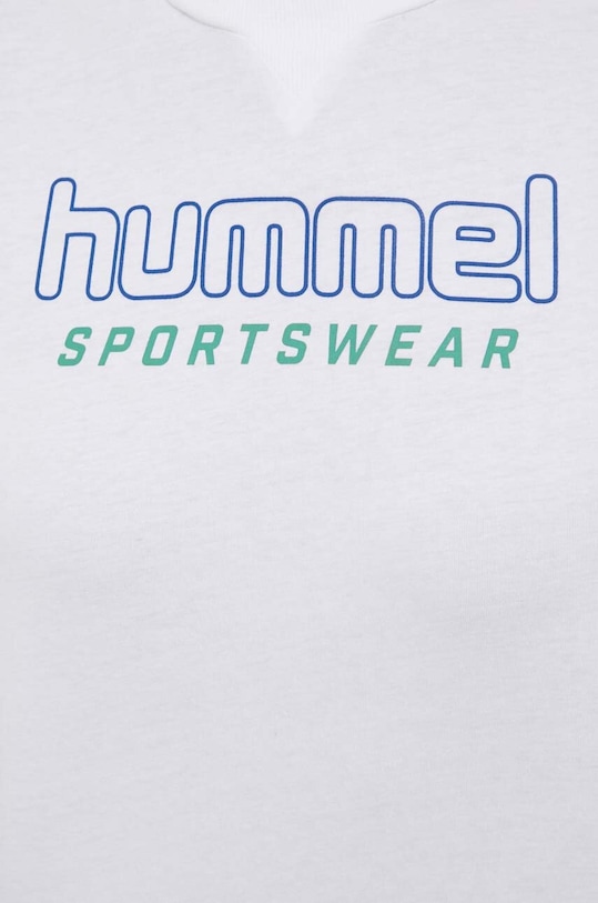 Hummel t-shirt bawełniany 219244 biały