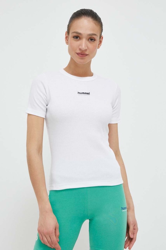 Hummel t-shirt biały 219410