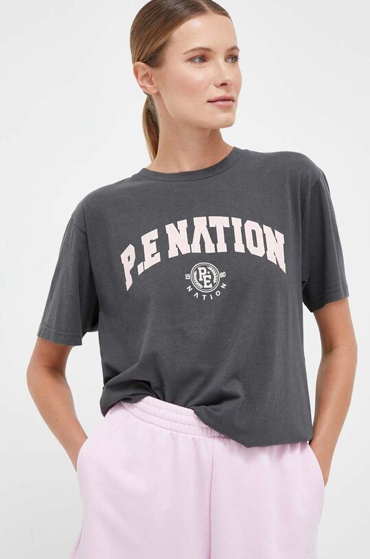 P.E Nation t-shirt szary 23PE2T085