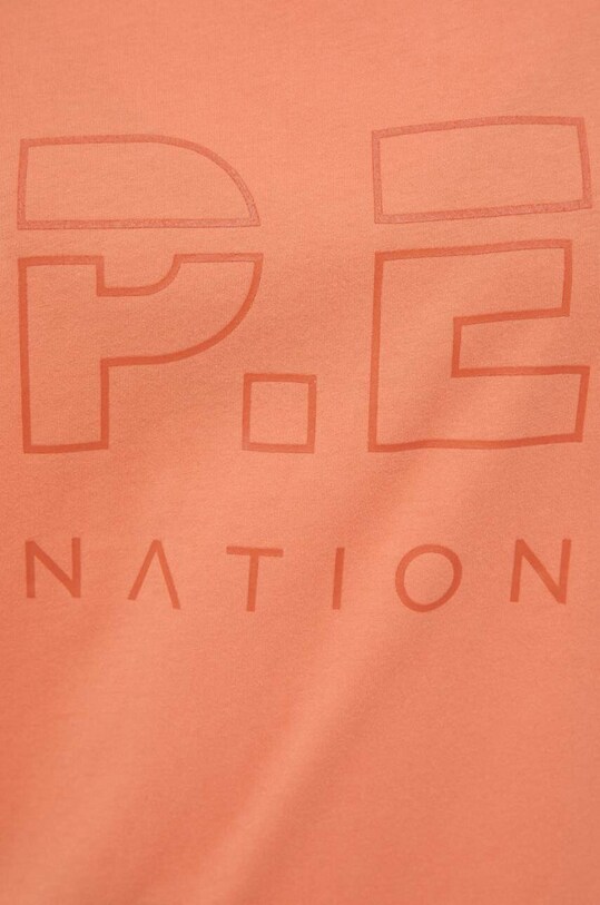 Βαμβακερό μπλουζάκι P.E Nation 23PE2T088 πορτοκαλί
