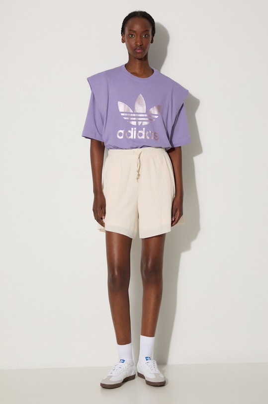 adidas Originals cotton t-shirt IC7203 Tee IC7203 violet SS23