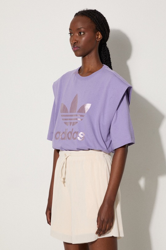 adidas Originals cotton t-shirt IC7203 Tee violet IC7203