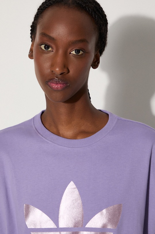 adidas Originals cotton t-shirt IC7203 Tee IC7203 violet