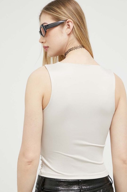 Oblečenie Top Abercrombie & Fitch KI139.3307.415 béžová