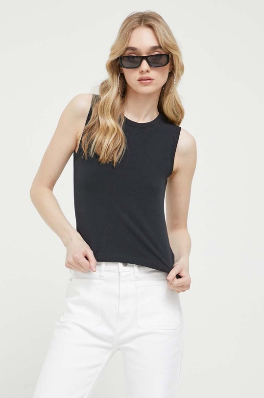 Top Abercrombie & Fitch slim μαύρο KI139.3312.900