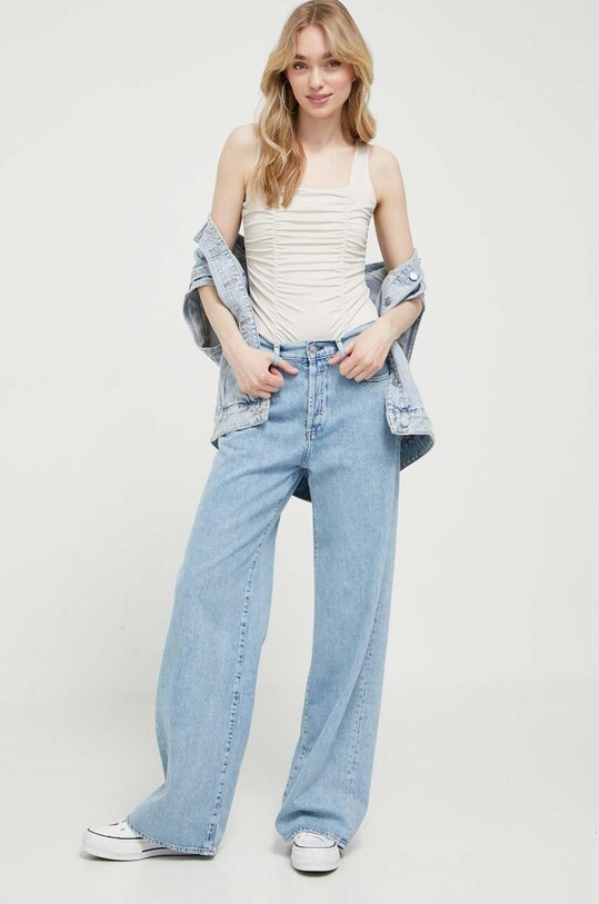 Body Abercrombie & Fitch KI139.3320.415 béžová SS23