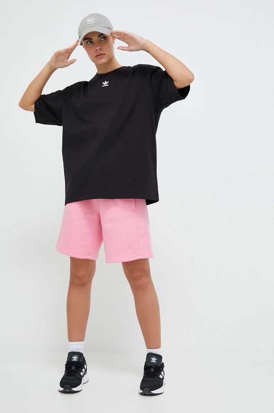 adidas Originals t-shirt bawełniany Adicolor Essentials IA6464 czarny SS23